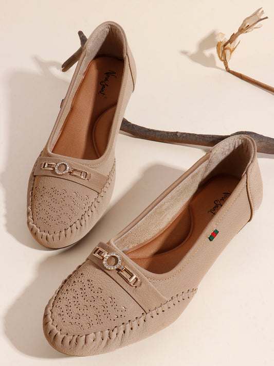 Bella Moccasin (Sandy Beige)