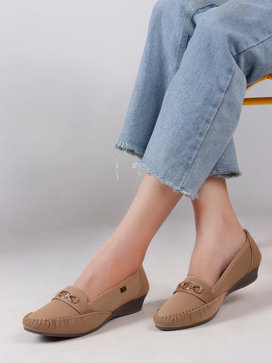 Bella Moccasin (Sandy Beige)